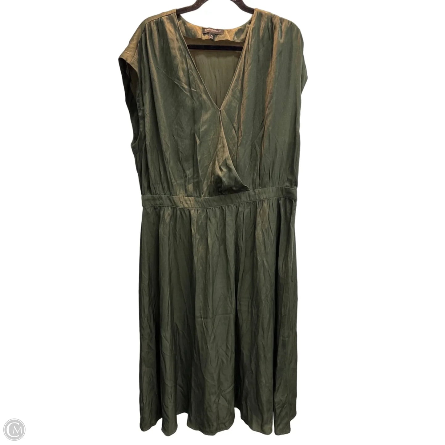 Dress Casual Maxi By Banana Republic In Green, Size: Xl
