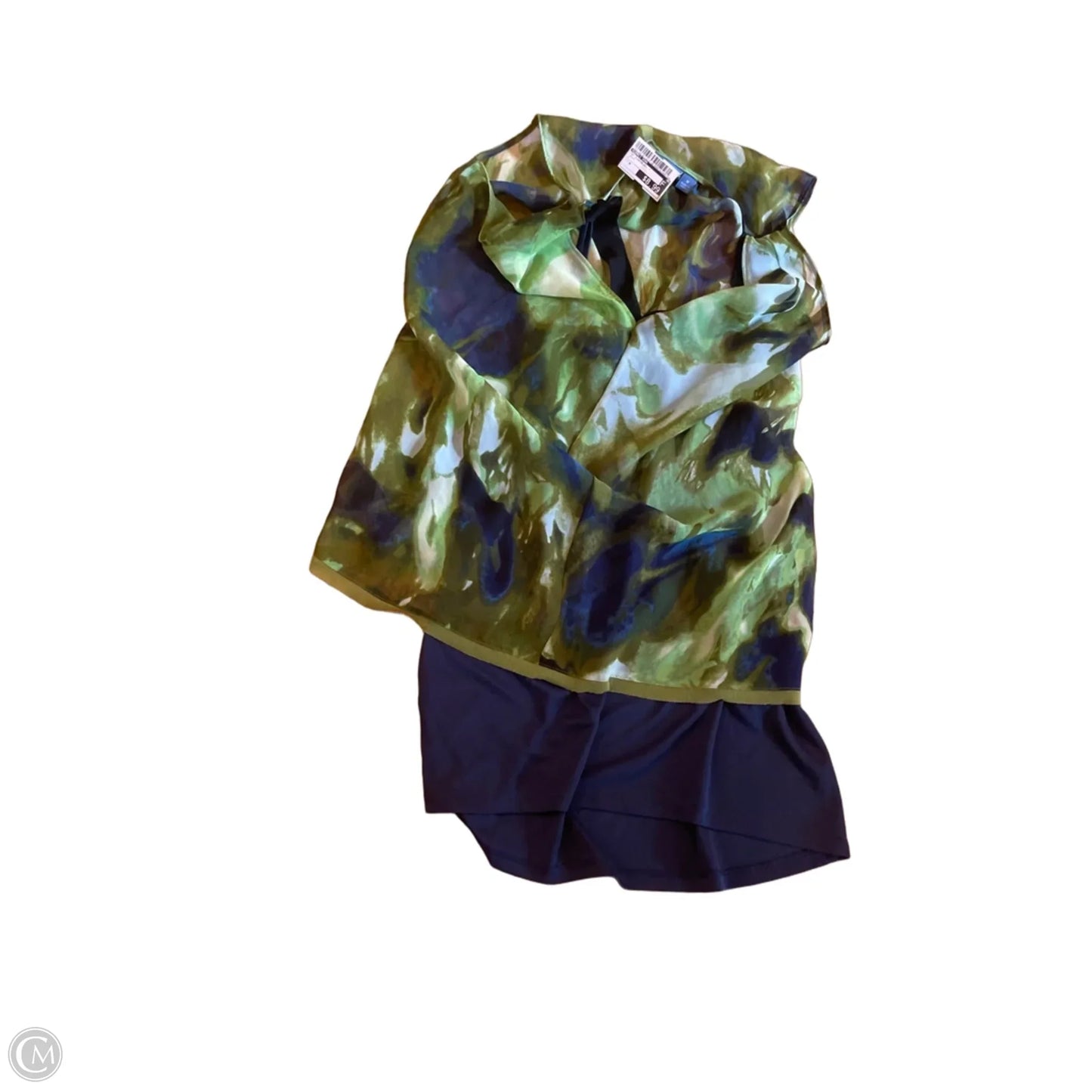 Top Sleeveless By Simply Vera In Green, Size: M