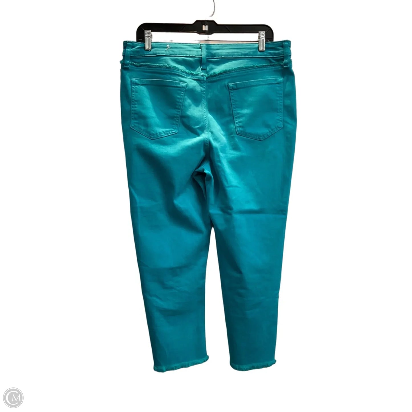 Pants Cropped By Chicos In Aqua, Size: L