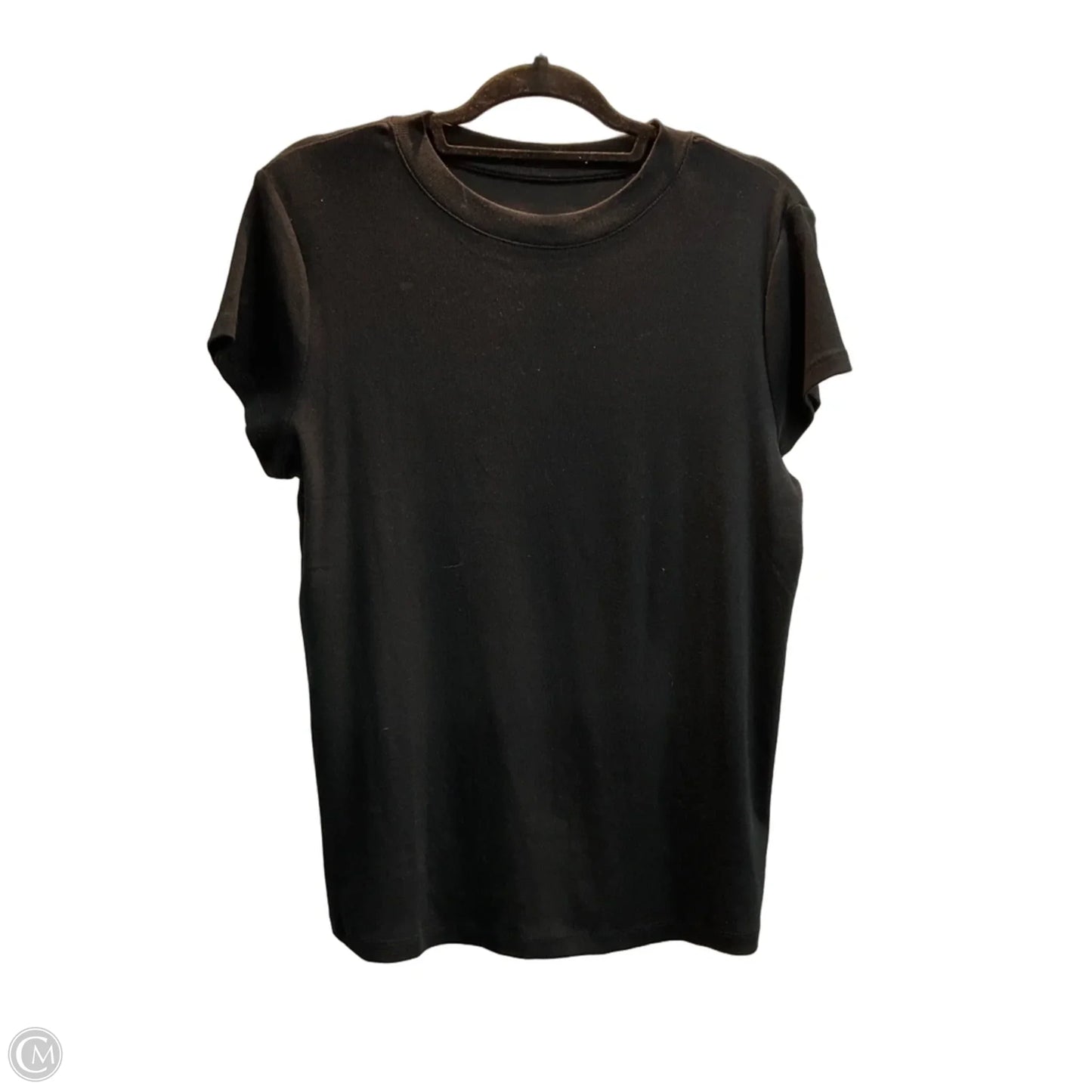 Top Short Sleeve Basic By A New Day In Black, Size: Xl