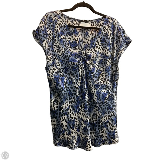 Top Short Sleeve By Alfani In Animal Print, Size: 16