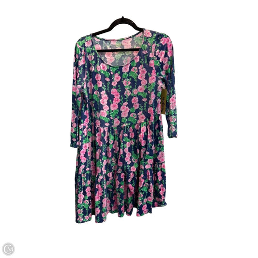 Dress Designer By Lilly Pulitzer In Floral Print, Size: L