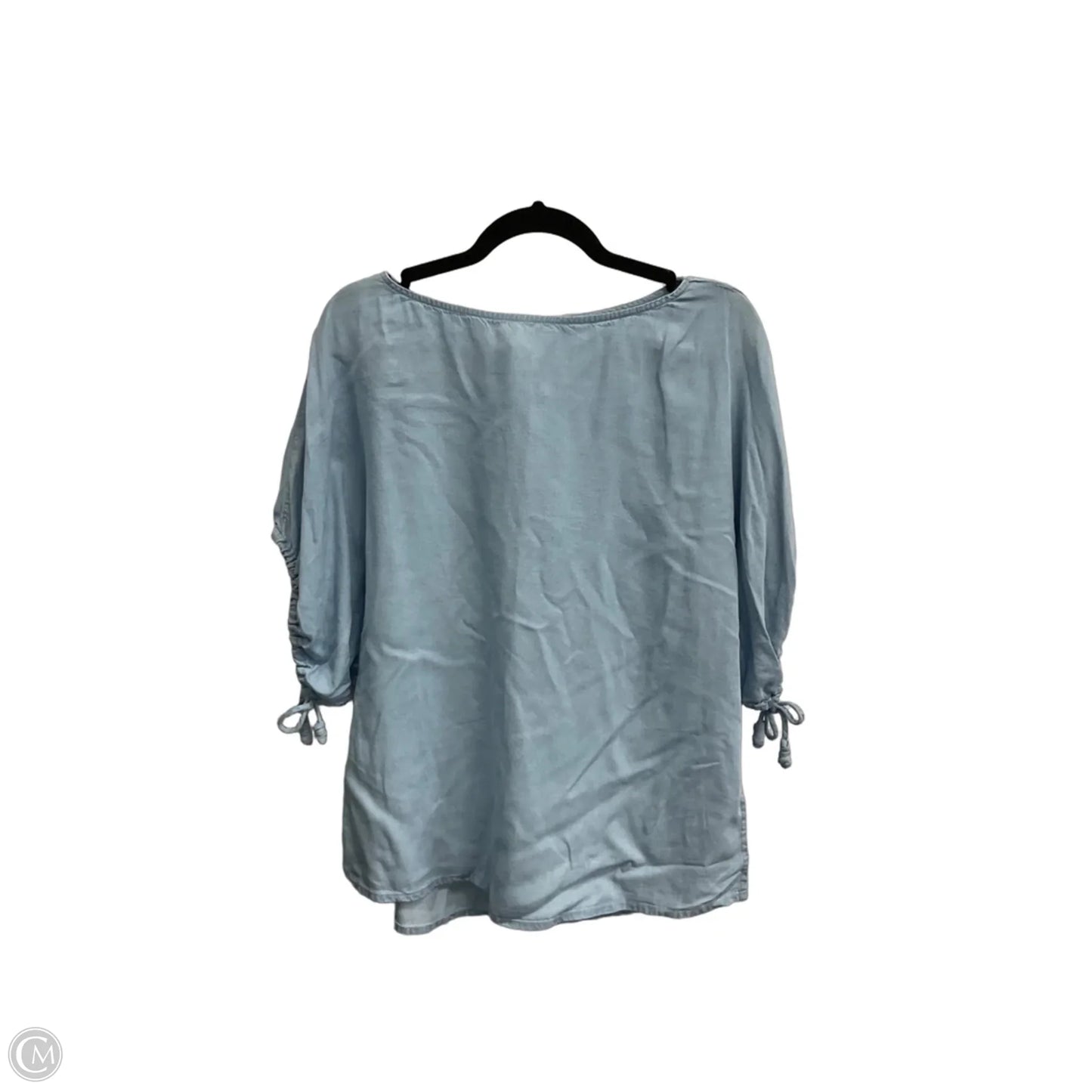 Top Short Sleeve By Time And Tru In Blue, Size: M