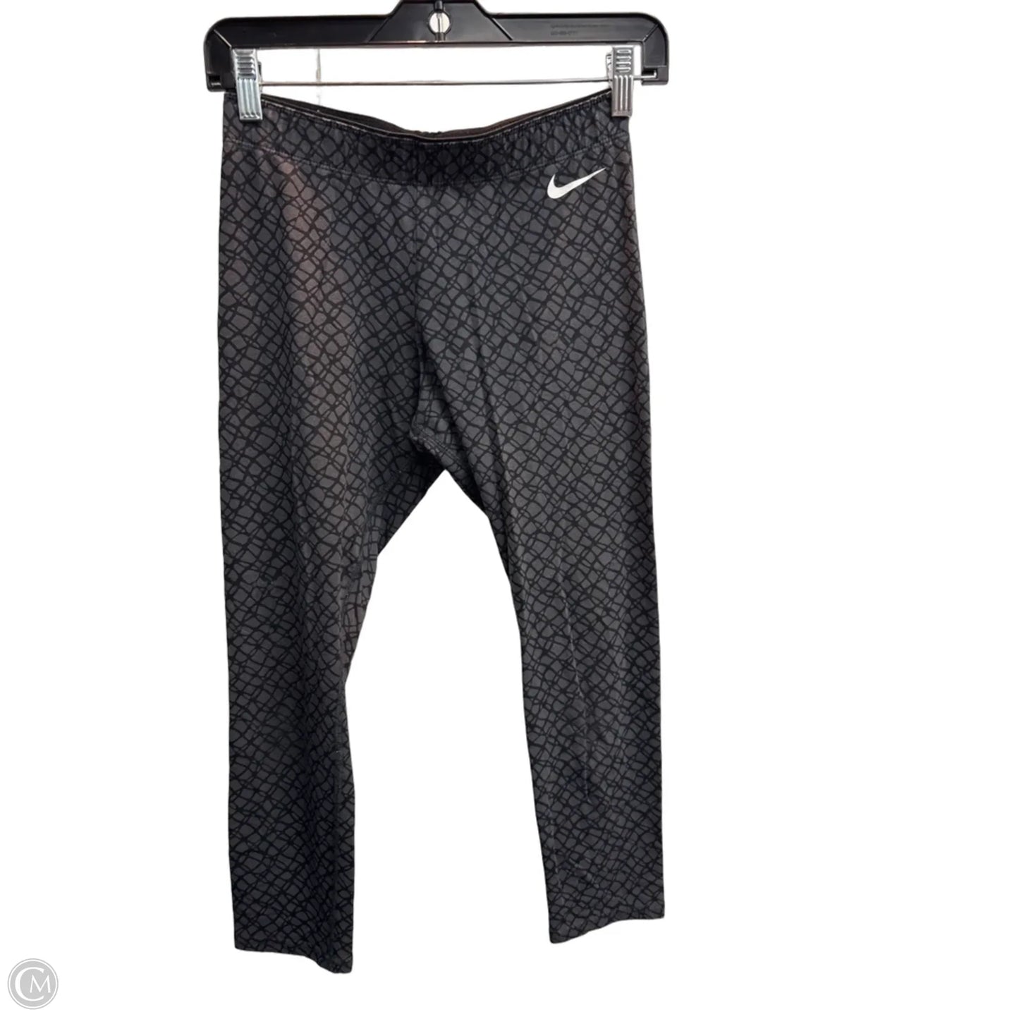 Athletic Leggings Capris By Nike In Grey, Size: S