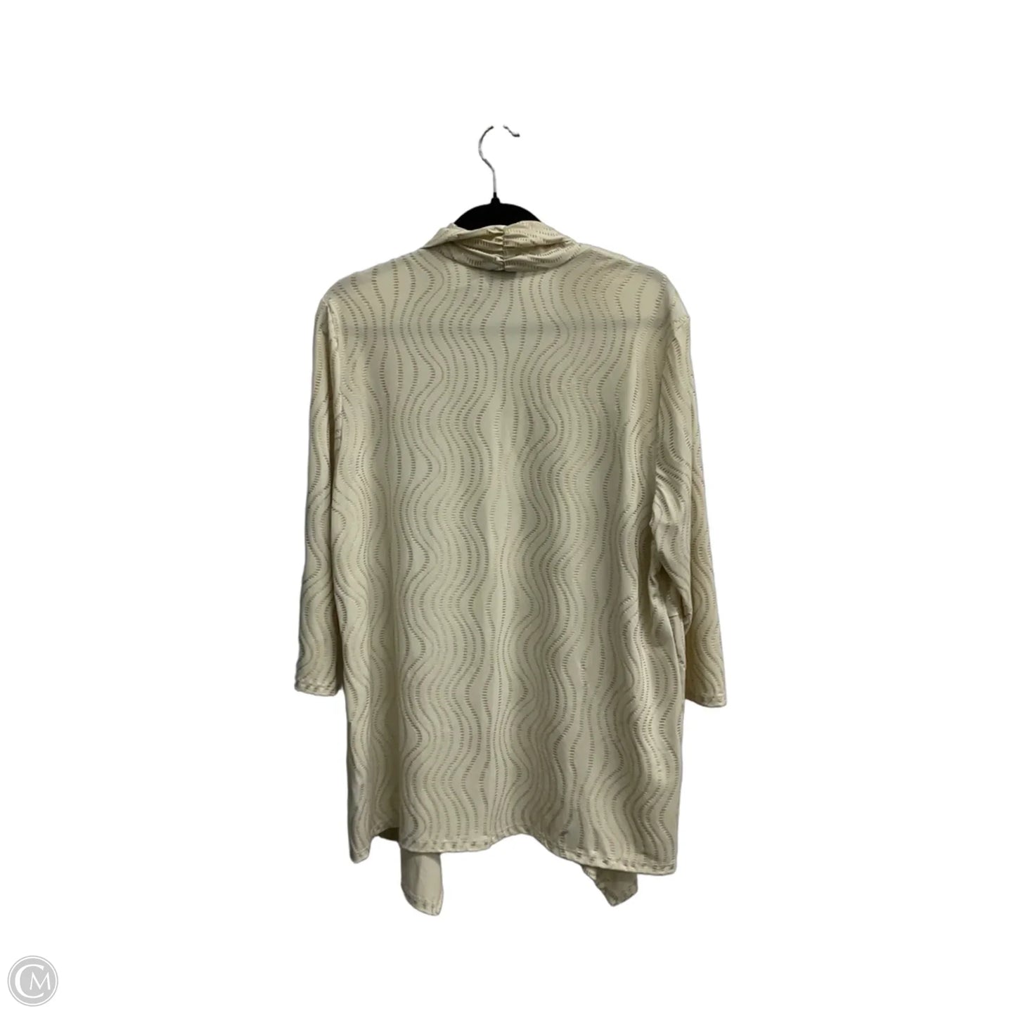 Tunic 3/4 Sleeve By Chicos In Cream, Size: Xxl