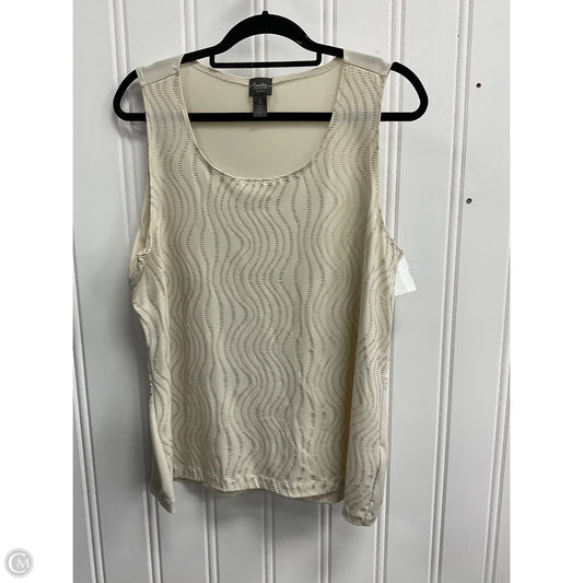 Tank Top By Chicos In Cream, Size: Xxl