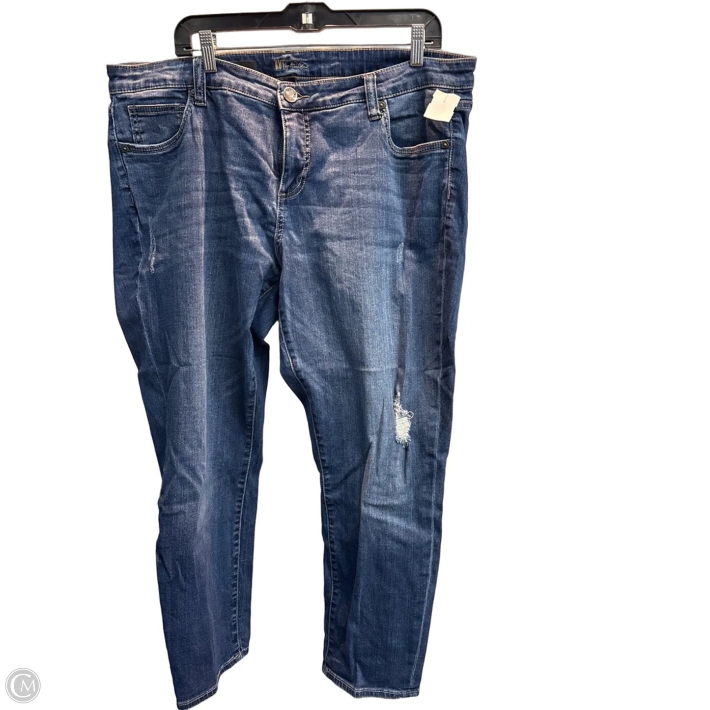 Jeans Boyfriend By Kut In Blue, Size: 16