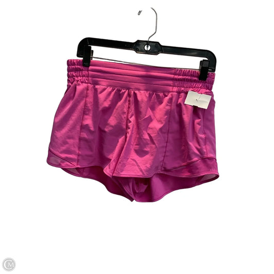 Athletic Shorts By Lululemon In Pink, Size: 8