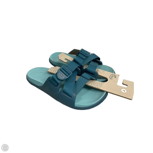 Sandals Flats By Chacos In Aqua, Size: 7