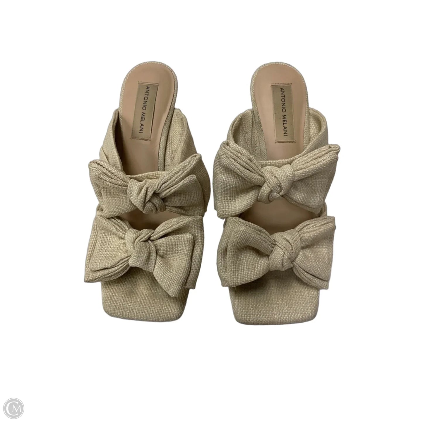 Sandals Heels Kitten By Antonio Melani In Beige, Size: 6.5