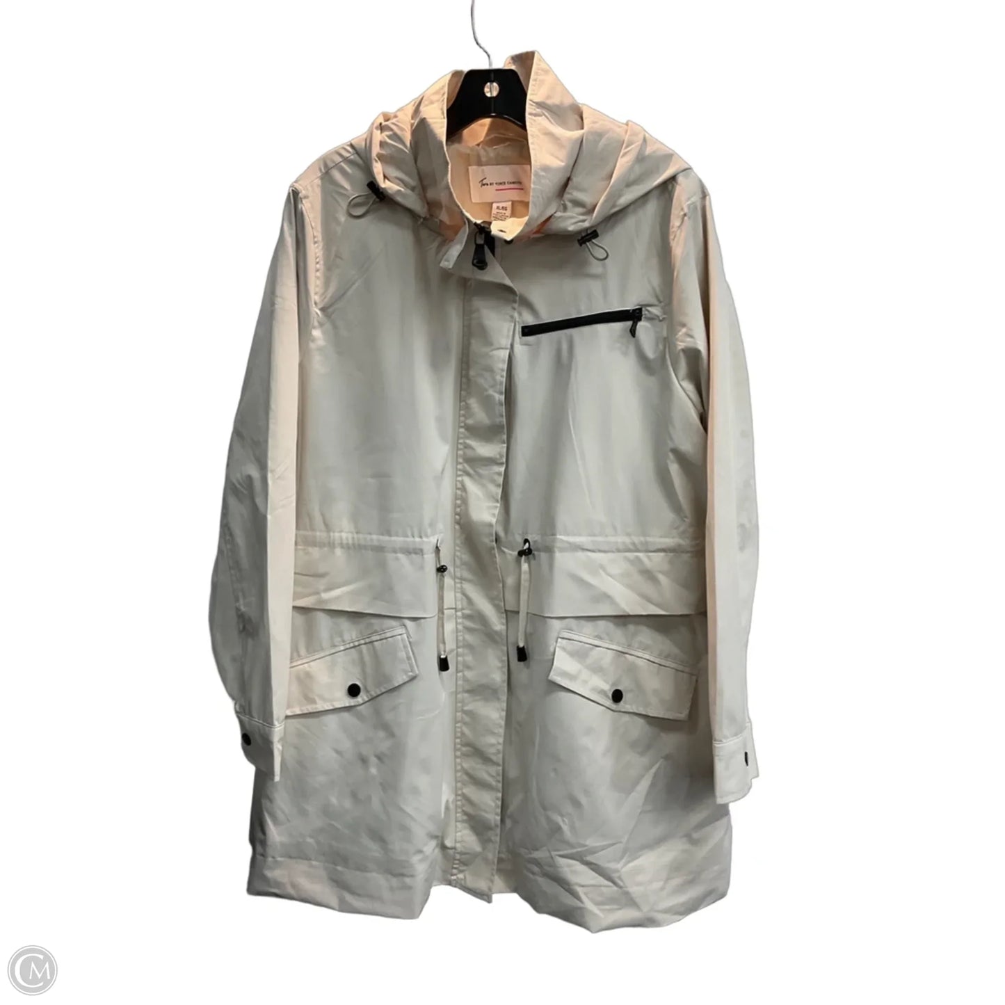 Jacket Windbreaker By Two By Vince Camuto In Beige, Size: Xl