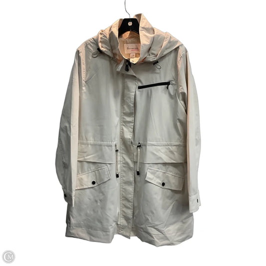 Jacket Windbreaker By Two By Vince Camuto In Beige, Size: Xl