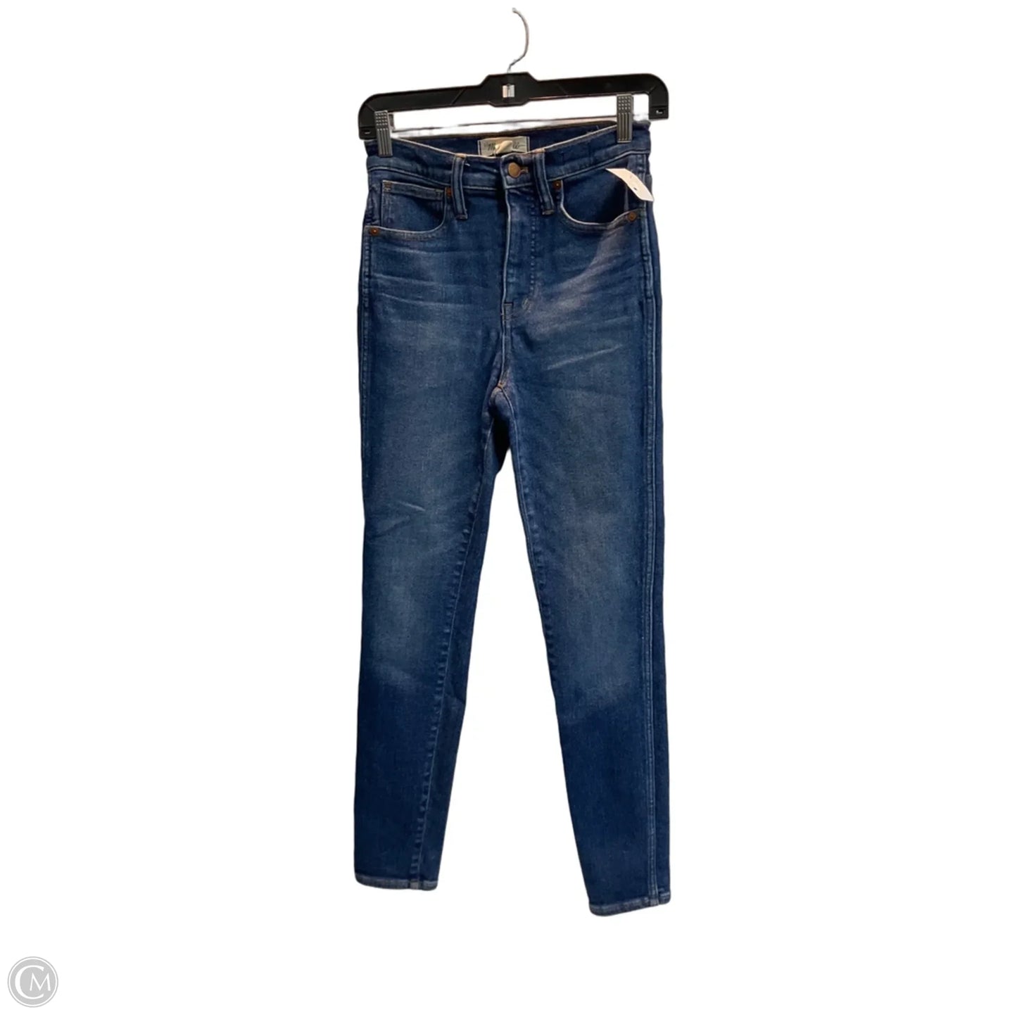 Jeans Skinny By Madewell In Blue, Size: 0