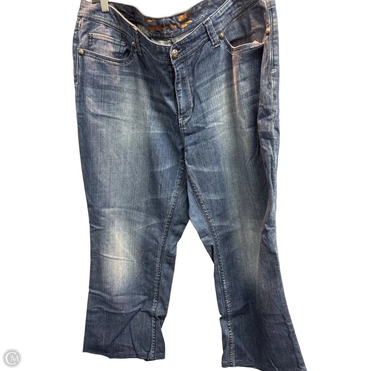 Jeans Boot Cut By Seven 7 In Blue, Size: 22