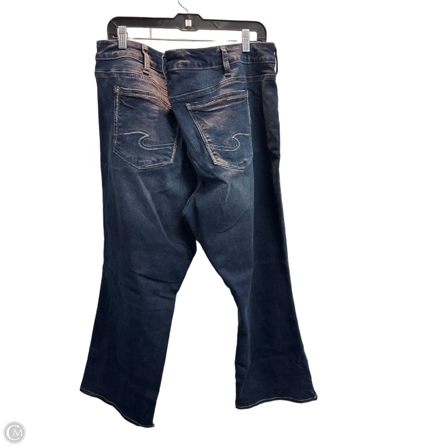 Jeans Boot Cut By Silver In Blue, Size: 22
