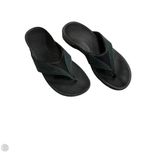 Sandals Flip Flops By Abeo In Black, Size: 10