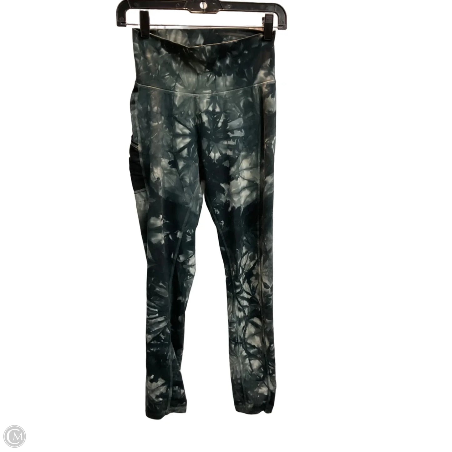 Athletic Leggings By Adidas In Tie Dye Print, Size: S