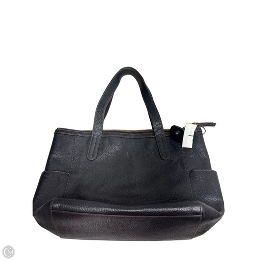 Handbag Leather By Fossil, Size: Medium