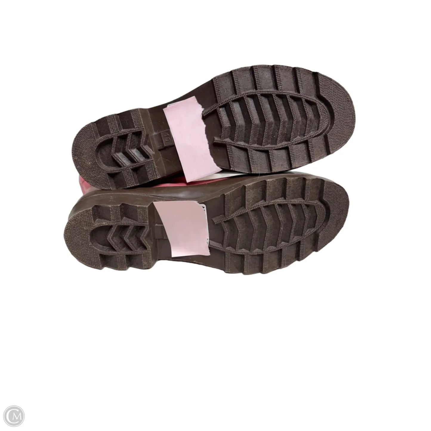 Boots Ankle Flats By Clothes Mentor In Pink, Size: 10