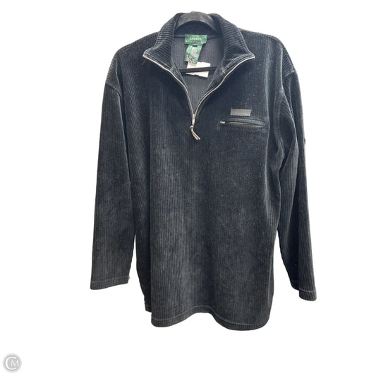 Jacket Shirt By Lauren By Ralph Lauren In Black, Size: L