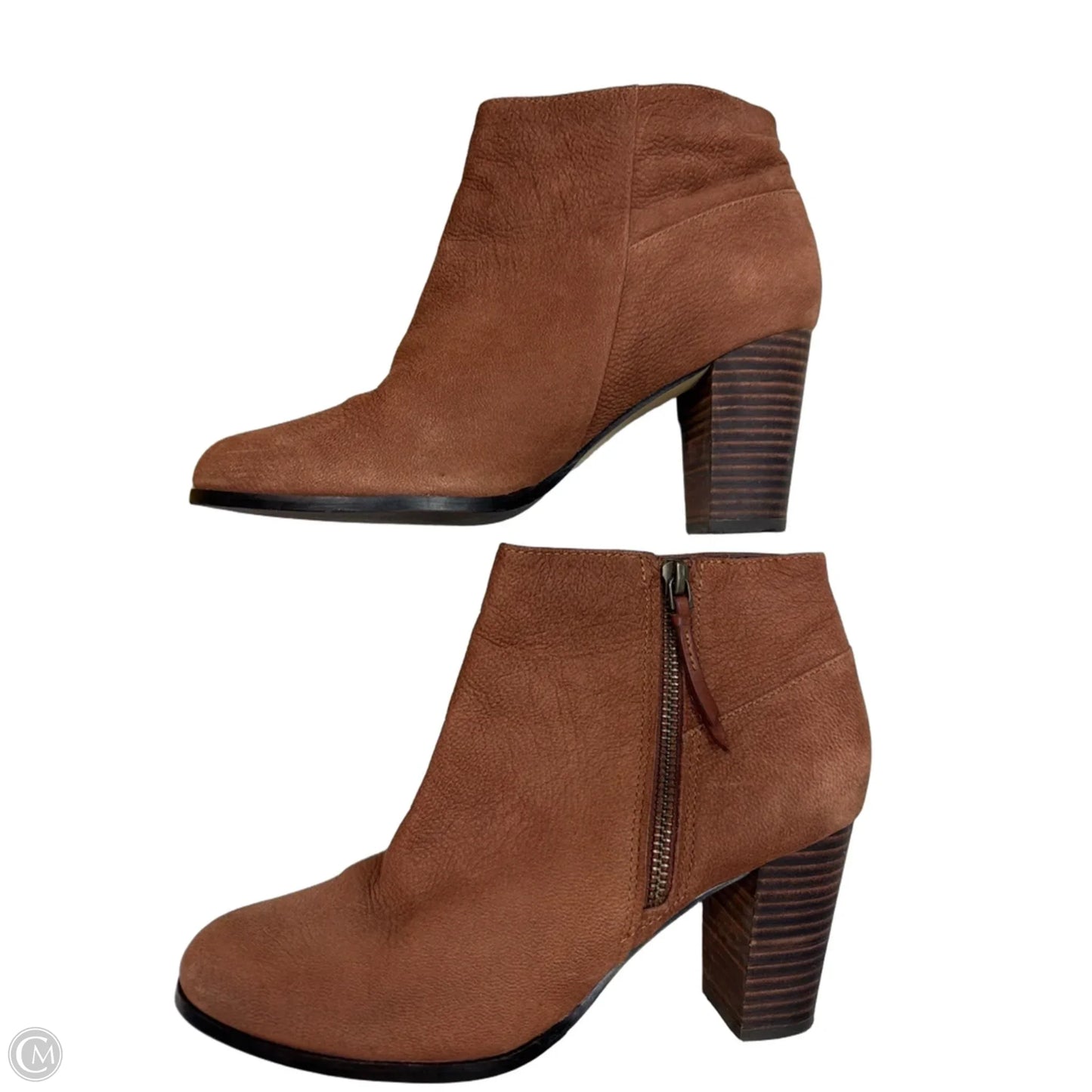 Boots Ankle Heels By Cole-haan In Brown, Size: 8