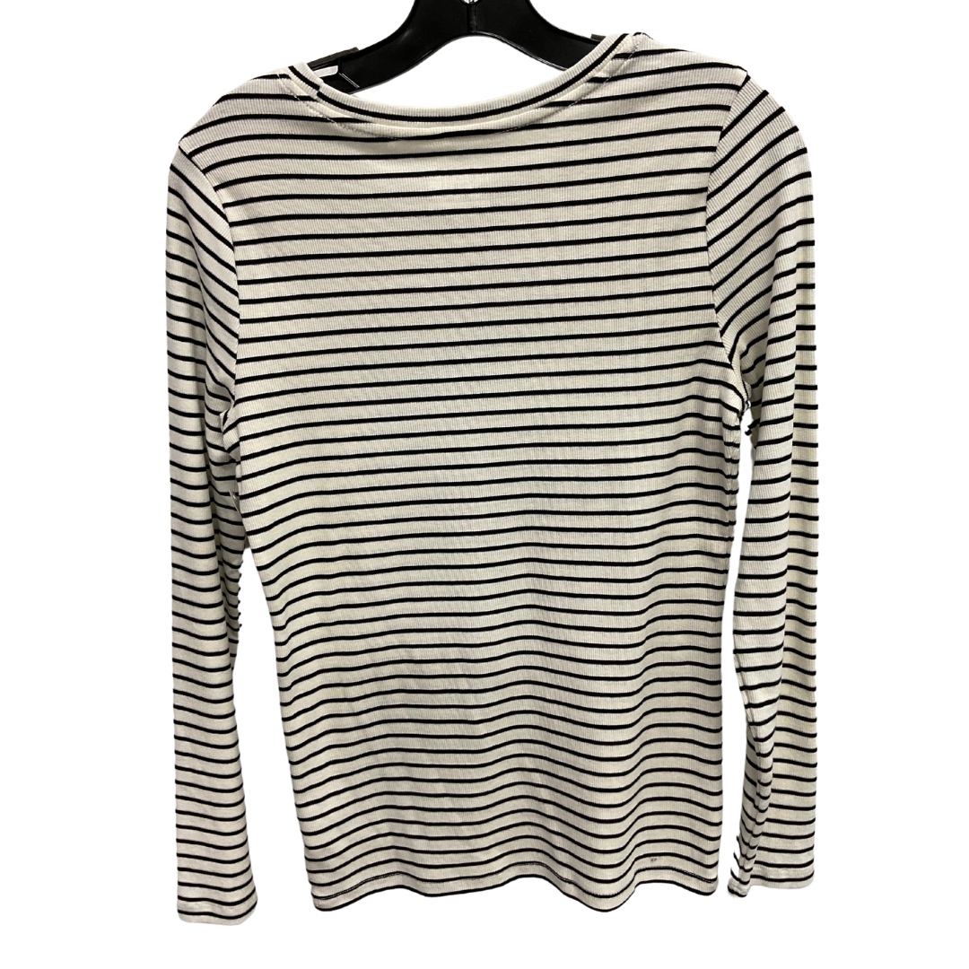 Top Long Sleeve By Time And Tru In Striped Pattern, Size: S