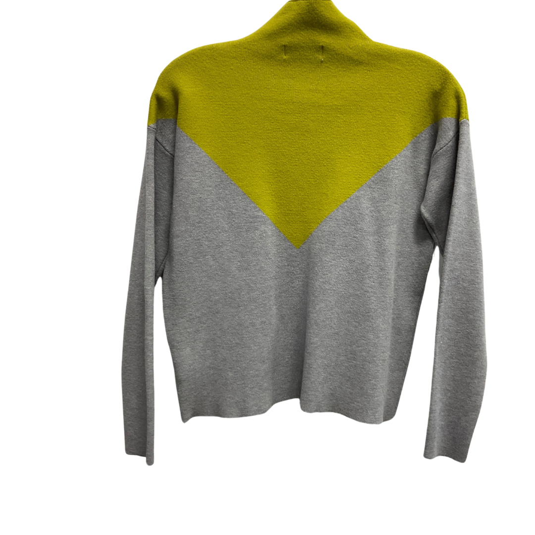 Sweater By Cynthia Rowley In Grey & Yellow, Size: Xs