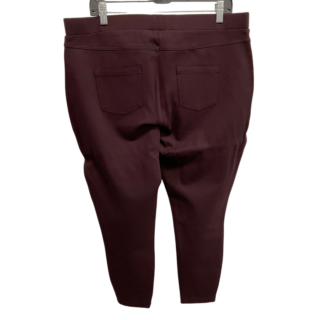 Pants Cropped By Matty M In Red, Size: Xxl