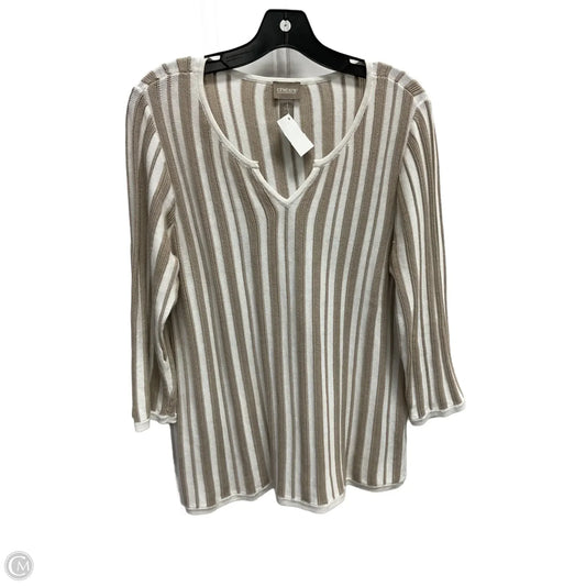Sweater By Chicos In Beige, Size: M