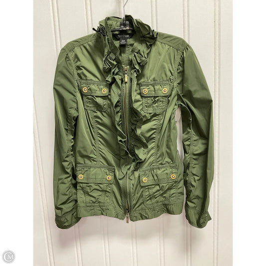 Jacket Moto By White House Black Market In Green, Size: Xxs