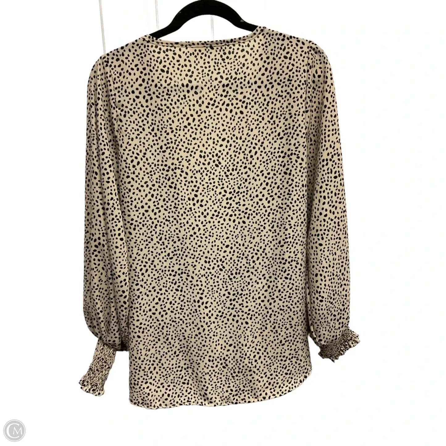 Top Long Sleeve By Vine & Love In Animal Print, Size: M