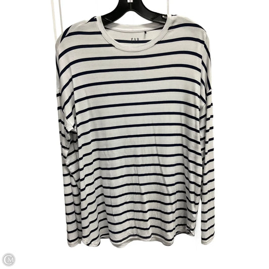 Top Long Sleeve By Gap In Striped Pattern, Size: S