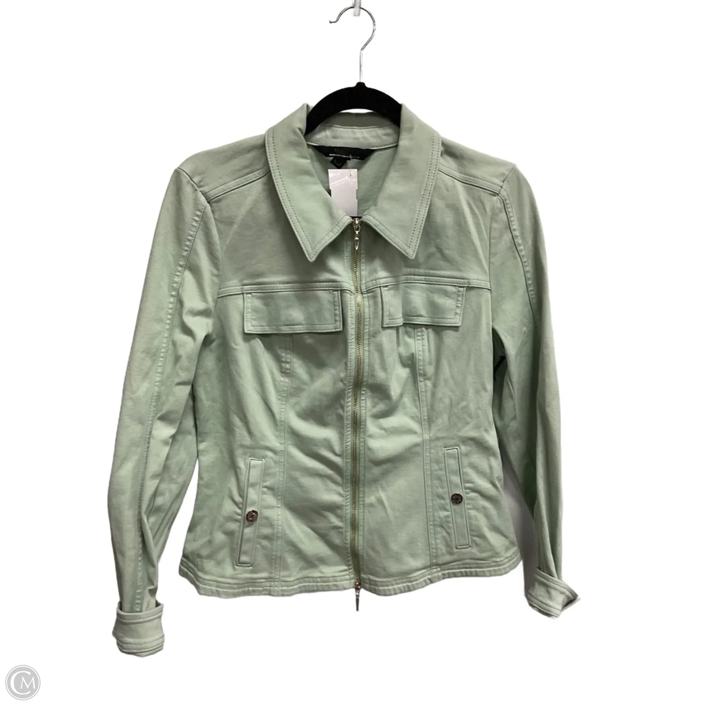Jacket Denim By White House Black Market In Green, Size: M