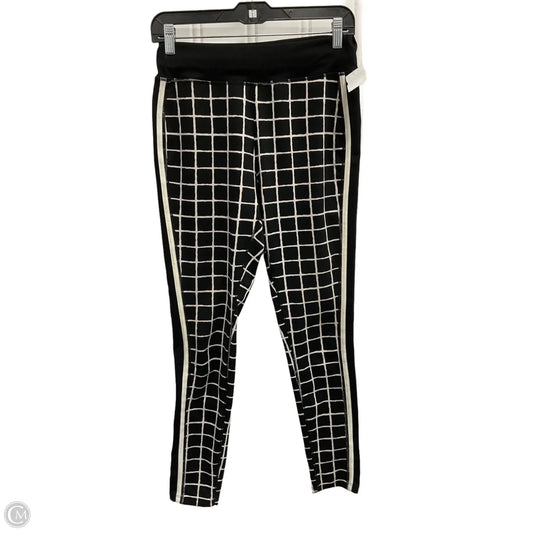 Athletic Pants By Chicos In Black & Cream, Size: Xs