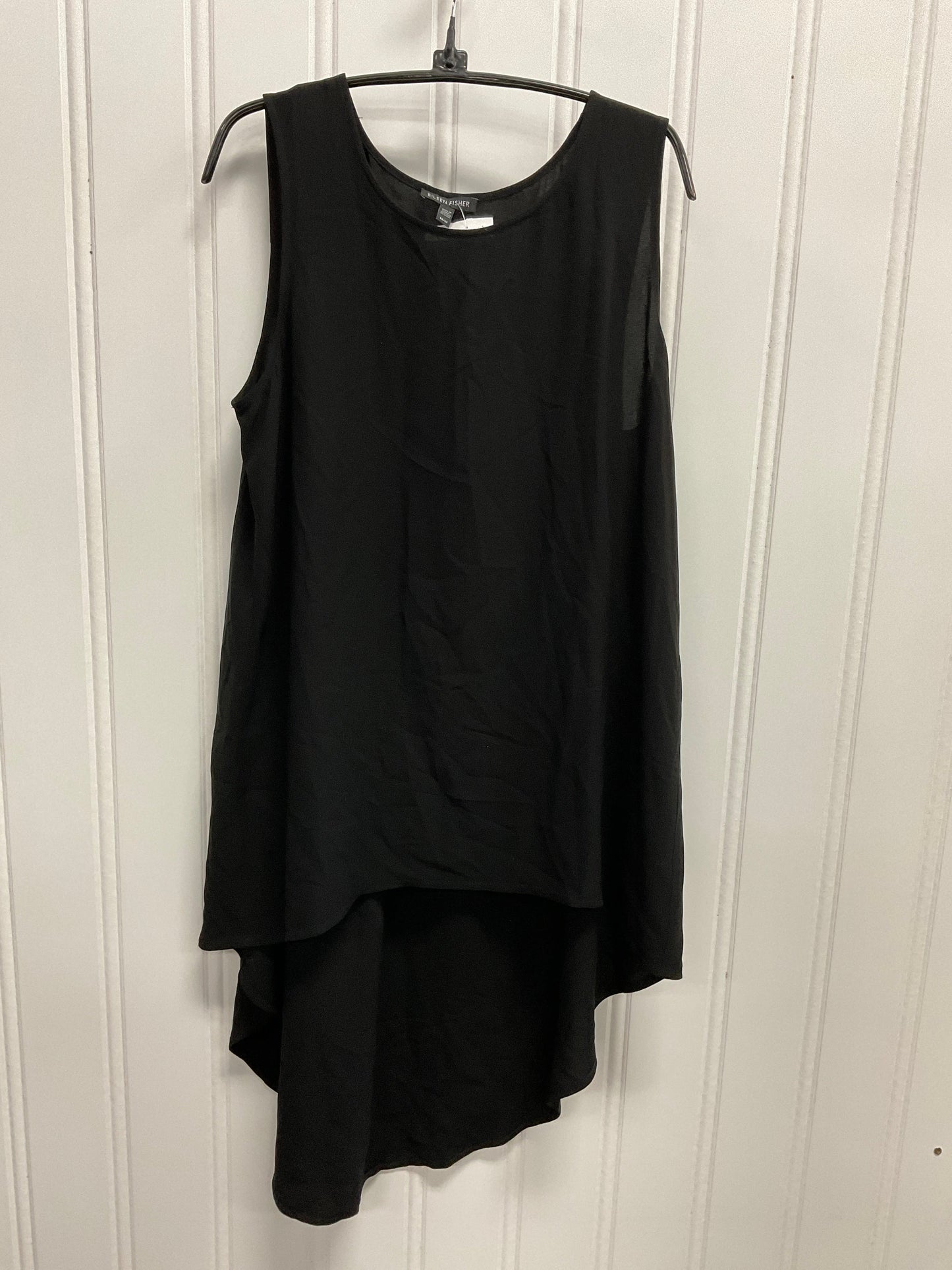 Top Sleeveless By Eileen Fisher In Black, Size: M