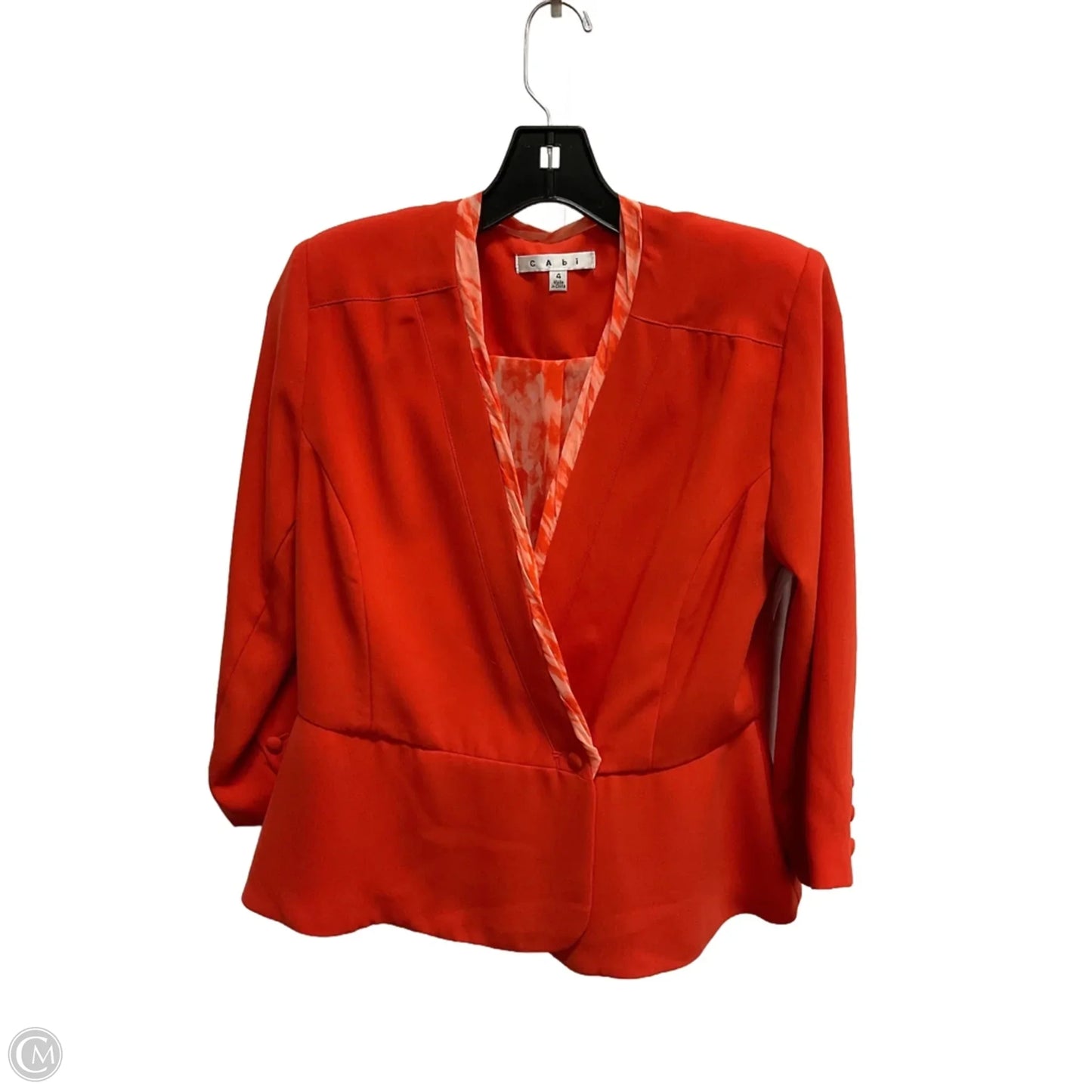 Blazer By Cabi In Orange, Size: 4