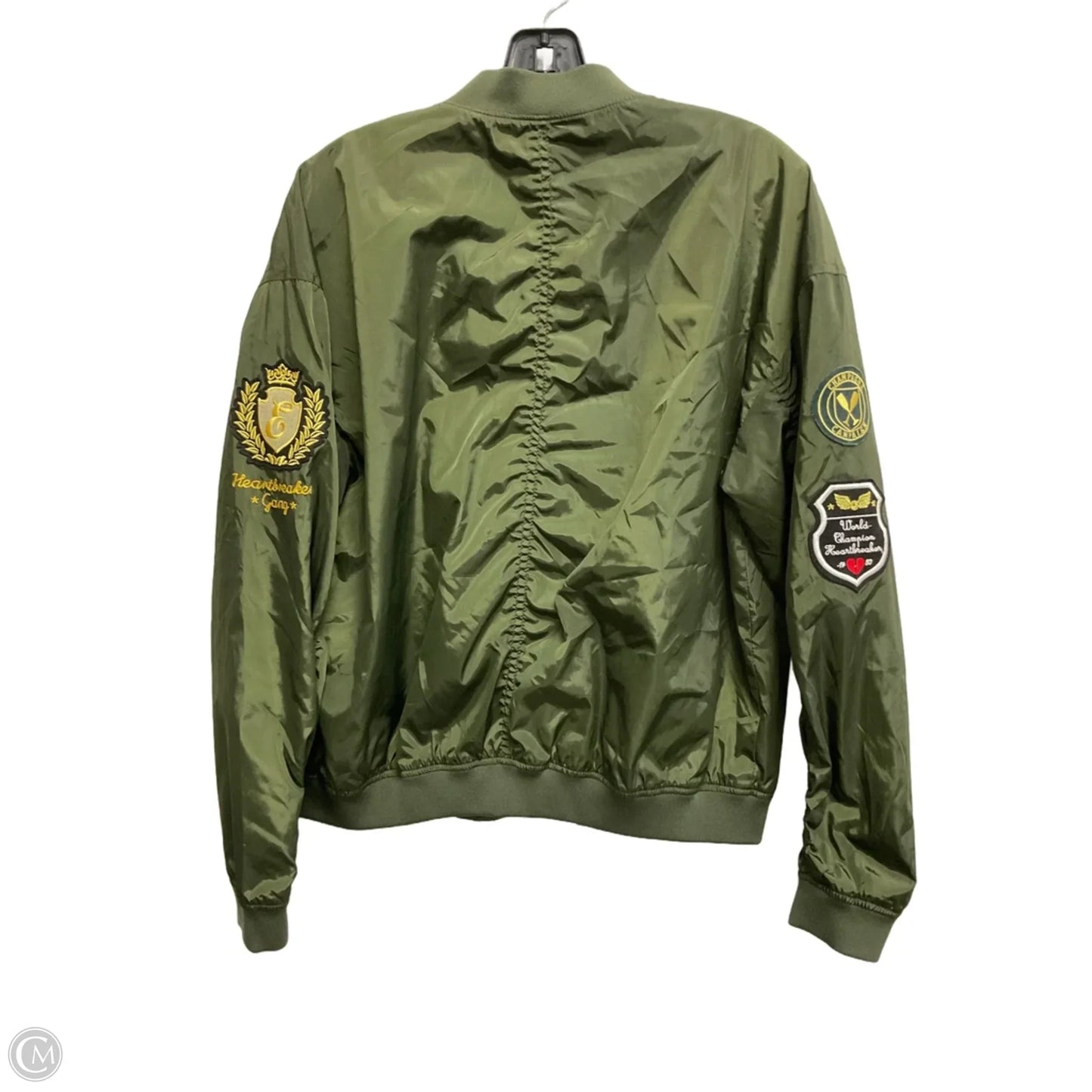 Jacket Puffer & Quilted By Express In Green, Size: M