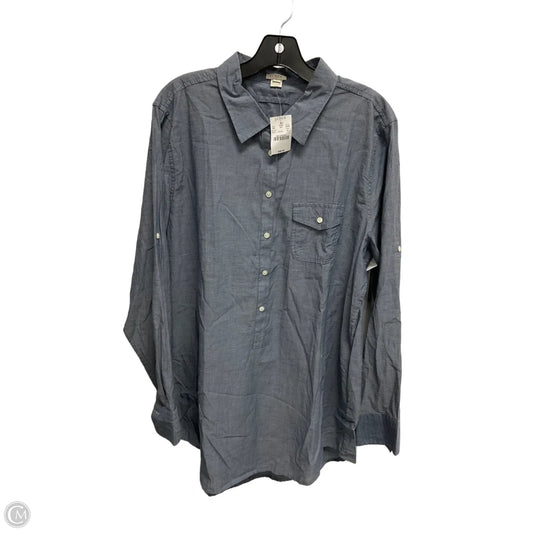 Dress Casual Midi By J. Crew In Blue, Size: Xl