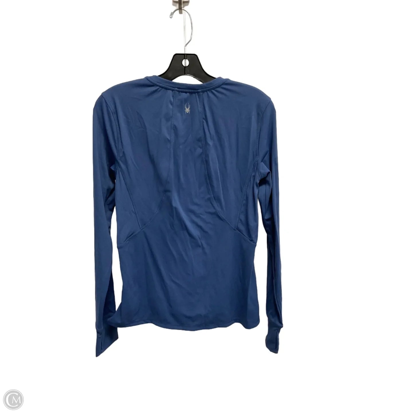 Athletic Top Long Sleeve Crewneck By Spyder In Blue, Size: M