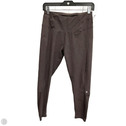 Athletic Leggings By Apana In Brown, Size: M