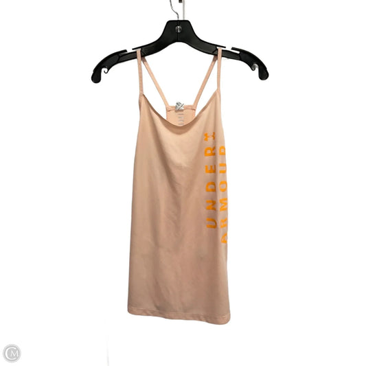 Athletic Tank Top By Under Armour In Peach, Size: L