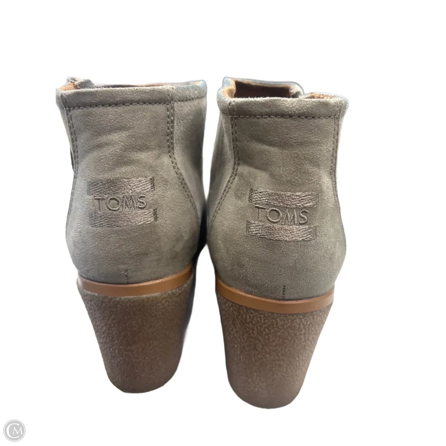Boots Ankle Heels By Toms In Beige, Size: 9.5