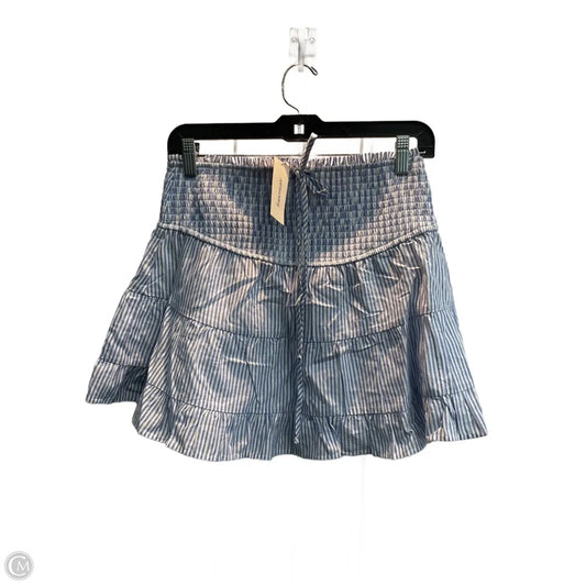 Skirt Mini & Short By Blue Rain In Striped Pattern, Size: M