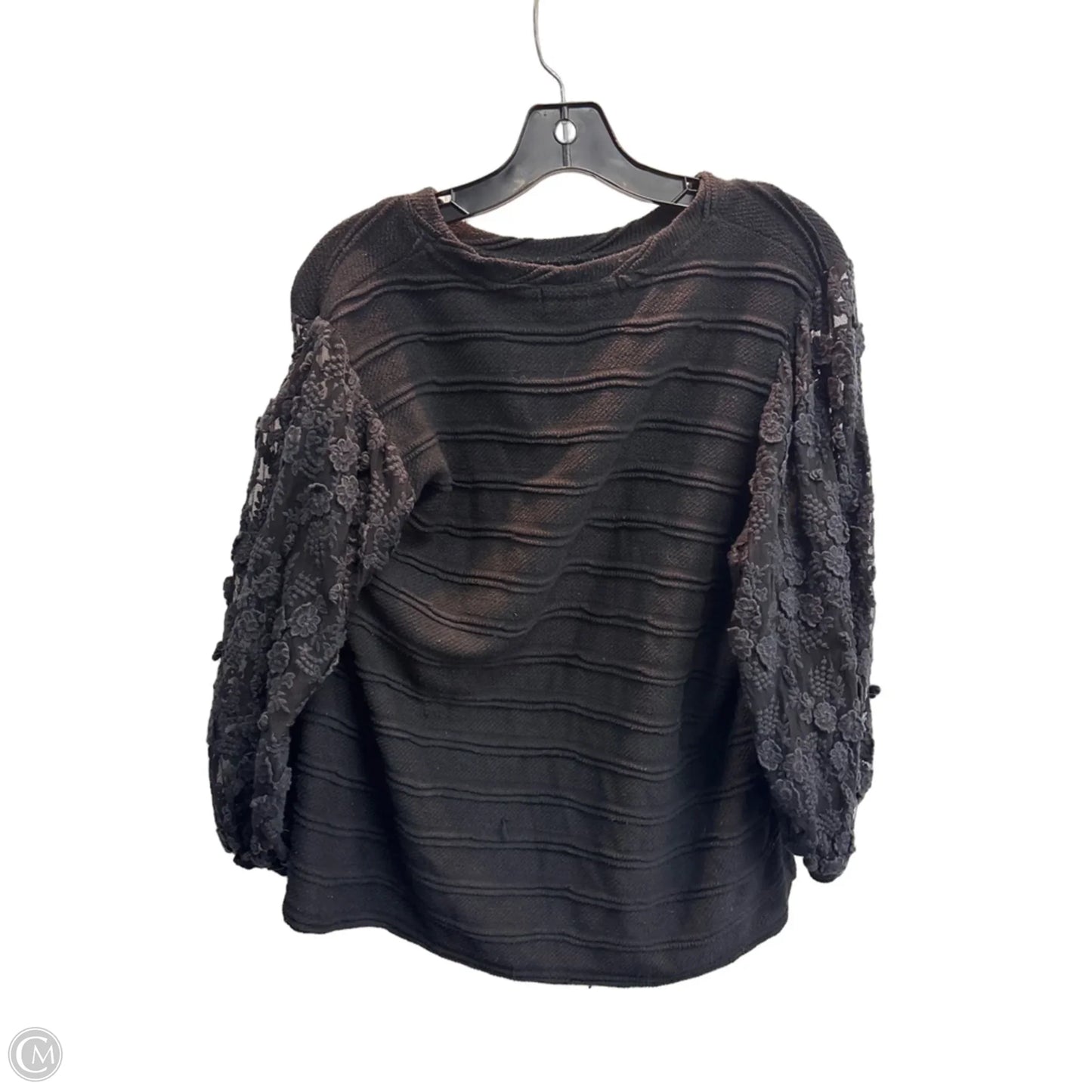 Top 3/4 Sleeve By Eri + Ali In Black, Size: M