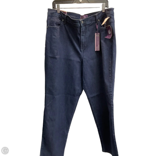Jeans Straight By Gloria Vanderbilt In Blue, Size: 18