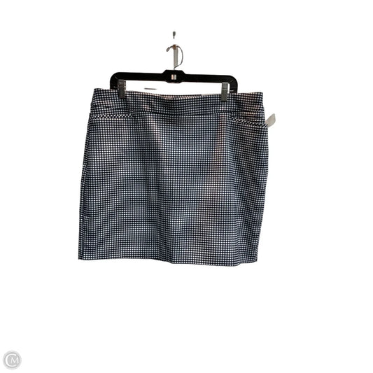 Skort By Chicos In Checkered Pattern, Size: Xl