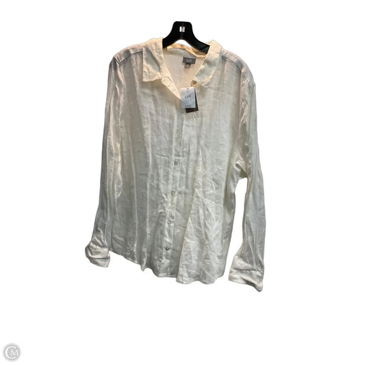 Top Long Sleeve By J. Jill In White, Size: Xl
