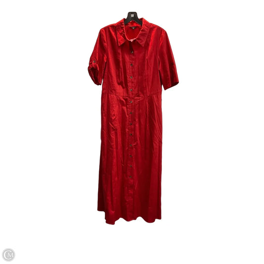 Dress Casual Maxi By Talbots In Red, Size: 12