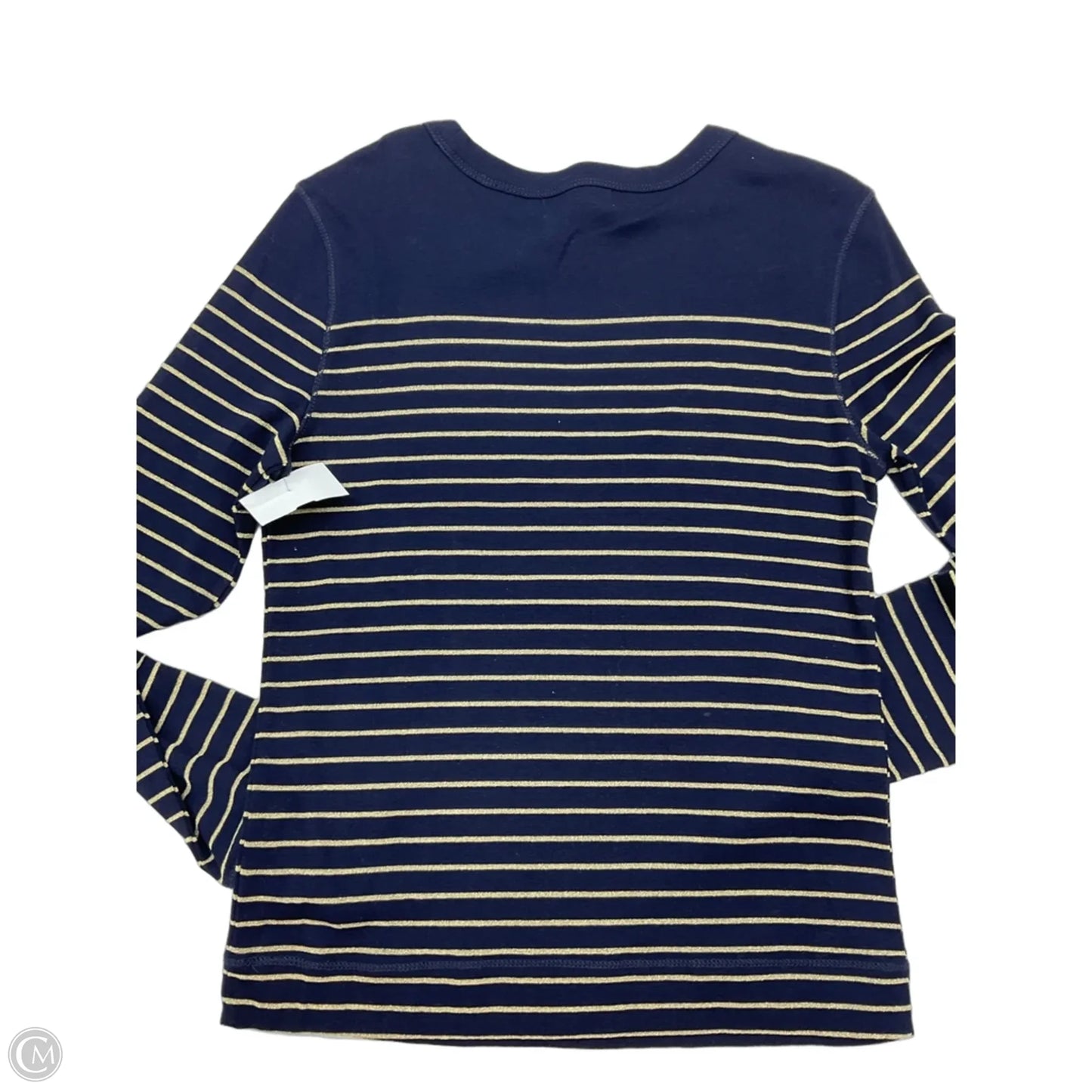 Top Long Sleeve By Lauren By Ralph Lauren In Striped Pattern, Size: S