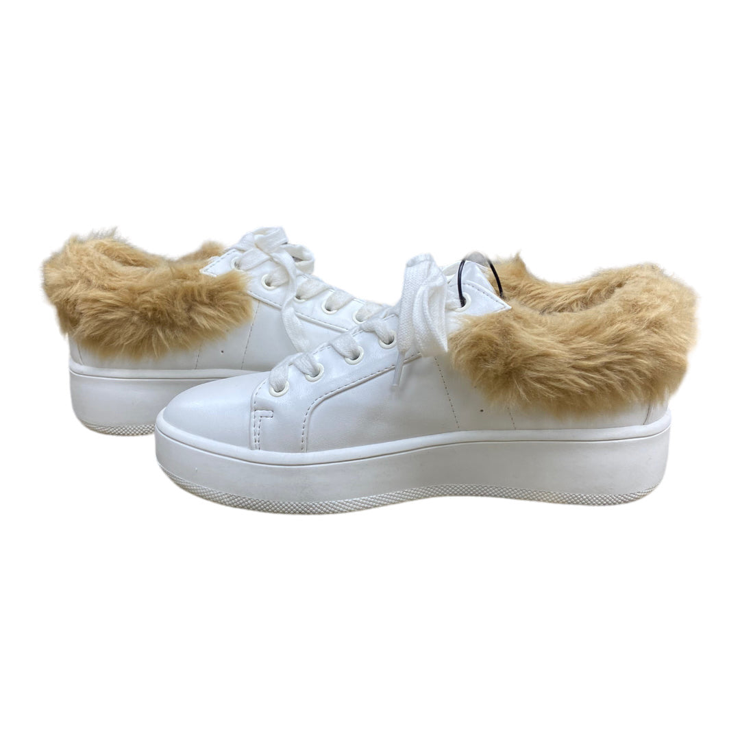 Shoes Athletic By Steve Madden In Tan & White, Size:6.5